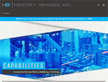 Tablet Screenshot of hickorybrands.com